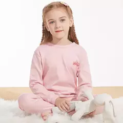 Pijama infantil de manga comprida, pijama de algodão, roupa de bebê menina, pijama infantil, criança, menina, criança, 3-14 anos, inverno