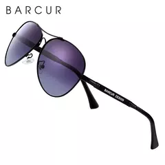 BARCUR-óculos de sol polarizados gradiente, óculos de sol masculino, óculos piloto feminino, mirror shades, memory design - Wolf Magazine