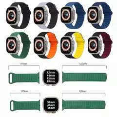 Imagem do Pulseira Magnética de Laço de Silicone para Relógio Apple, Banda, Ultra, 49mm, 45mm, 44mm, 40mm, 41mm, Pulseira para Série iWatch, Ultra 8, 7, 6, SE, 5, 4, 3