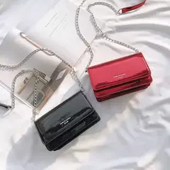 Bolsa de ombro quadrada para mulheres, bolsa crossbody de corrente, bolsa Y2K feminina, compras diárias, prata, nova moda, 2023 - Wolf Magazine