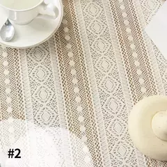 Toalha De Mesa De Renda Branca, Cobertura De Mesa De Jantar, Decoração De Festa De Casamento, Tampas De Mesa, Sala De Estar, Decoração De Mesa - Wolf Magazine