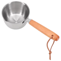 Panela de óleo quente de aço inoxidável molho quente panela pequena cozinhar manteiga pote de derretimento tarefas de cozinha kitche cozinhar manteiga - comprar online