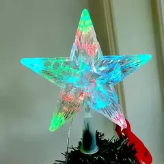 Lâmpada LED para árvore de natal, enfeites de estrelas, decorações para casa, árvores de natal, ano novo 2024 - Wolf Magazine