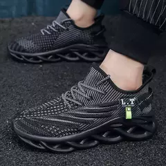 Imagem do Tênis de corrida confortáveis para homens, tênis macios, calçados esportivos, tênis, caminhada, plus size 48, aumento