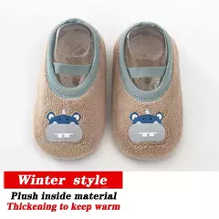 Meias internas quentes antiderrapantes para crianças, sapatos de bebê, meninos e meninas, parque de diversões, jardim de infância, bebê - comprar online