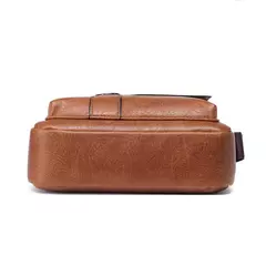 Imagem do Bolsa de ombro de couro durável para homens, Crossbody Sling Bags, Travel Pack, alta qualidade, moda