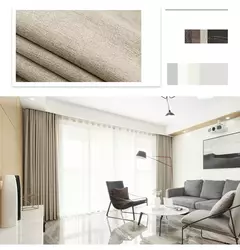 Imagem do Completa Blackout Soundproof Janela Cortina, simples Sala de estar cortinas, Grande área, Estudo, Varanda Bay, Quarto Bay, cortinas espessadas