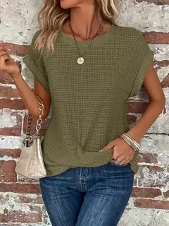 Blusas vintage de grandes dimensões para mulheres, monocromáticas, casuais e soltas, camisas elegantes para jovens, tops femininos, moda, verão, 2024 na internet