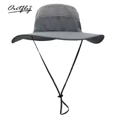 Chapéu de balde para homens e mulheres, protetor solar de pescador, Chapéu Panamá Sol, Rede Respirável de Pesca, Chapéu Grande de Secagem Rápida, Chapéu Caminhada