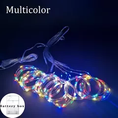 6m decoração de natal controle remoto feriado casamento conto de fadas flor anel luz quarto cortina caixa bateria luz da corda