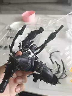 Novo venom revoltech incrível yamaguchi figuras agente veneno anime figura modelo coleção eugene thompson revoltech figura presente