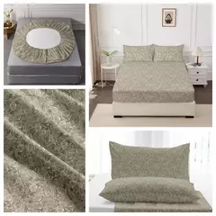 Capa de cama para quarto, 3 peças, conjunto de lençóis estampados (um lençol e duas fronhas) Una Sábana Y Dos Fundas De Almohada na internet