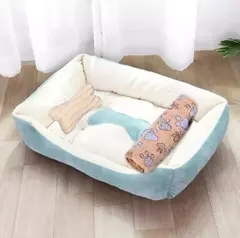 Ninho macio de algodão lavável para animais de estimação, cama de osso quente, cestas, canil, produtos para a casa, pequeno, médio, grande, cachorro, gato na internet