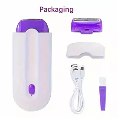 Kit de depilação indolor para mulheres, USB recarregável, corpo, rosto, perna, biquíni, mão, barbear - comprar online