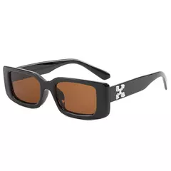 Luxo Design Square Sunglasses para homens e mulheres, pequeno retângulo Street Sun Glasses, Vintage condução personalizado Shades, moda - comprar online