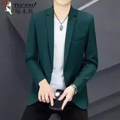 Conjunto de ternos casuais masculinos de 2 peças, blazers, roupas masculinas, roupas masculinas, conjunto de roupas, masculino elegante, peça clássica na internet
