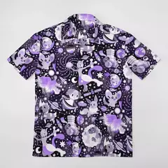 Camiseta havaiana masculina de manga curta, estampa de ovelha 3D, roupas de praia soltas, camisas grandes, verão - loja online