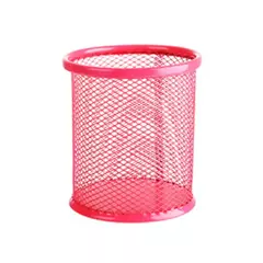 Suporte durável do lápis da malha do metal, potenciômetro quadrado da pena, estojo do copo, recipiente, organizador, secretária de escritório, novo, 1PC - loja online