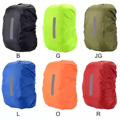 Capa de chuva reflexiva impermeável mochila, Esporte ao ar livre, Ciclismo noturno, Safety Light Raincover, Estojo de caminhada, 30-80L - comprar online