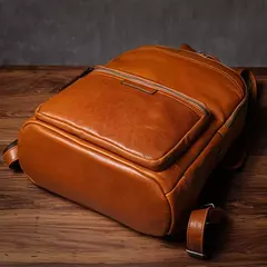 ROOG-Mochila de Couro Real para Homens e Mulheres, Mochila Escolar, Weekend Travel Bag, Sacos de Computador 16 "Laptop, Alta Qualidade - Wolf Magazine