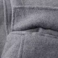 Imagem do Casaco de lã de comprimento médio masculino, sobretudo masculino, manga longa, botões, gola de lapela, monocromático, outono, inverno