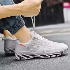 Tênis de corrida antiderrapante respirável para homens e mulheres, tênis esportivos, moda casual, primavera e outono
