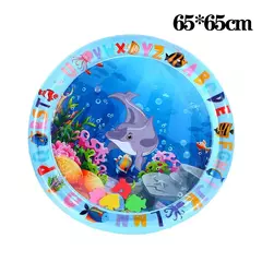 Imagem do Tapete de jogo sensorial de água engrossado tapete de água inflável para gato e cão pet playmat com peixe mar oceano tema brinquedo sensorial água