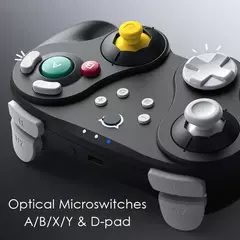 NYXI Warrior Preto Sem Fio Bluetooth Controlador de Jogo Gamepad para Gamecube Wii Switch2 Switch OLED Switch Lite PC na internet