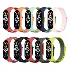 Correia de nylon para Xiaomi Mi Band, pulseira esportiva confortável, pulseira para Mi Band 7, 6, 5, 4, 3 - comprar online