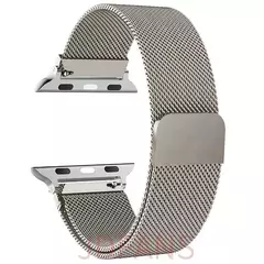 Pulseira Milanese para Apple Watch, Banda Respirável de Metal para iWatch, Homens e Mulheres, 9, 8, 7, 41mm, 45mm, Ultra 2, 49mm, 6543SE, 44mm, 40 milímetros, 42 milímetros - Wolf Magazine