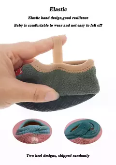 Meias internas quentes antiderrapantes para crianças, sapatos de bebê, meninos e meninas, parque de diversões, jardim de infância, bebê - Wolf Magazine