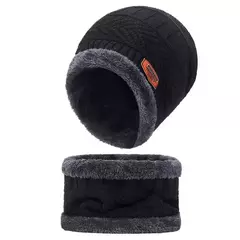 Chapéu coral de veludo masculino e feminino, boné de malha, protetor de pescoço, cachecol, cachecol, exterior, equitação, quente, espessamento mais, inverno - loja online
