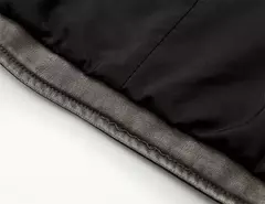 Jaqueta de couro lavada RARF com cinto para mulheres, casaco curto, zíper rebaixado e lapela vintage, cinza de carvão, novo, 2024 - comprar online