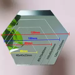 Imagem do Hexagon 3D Espelho Adesivo de Parede, Sala Adesivos, Decoração do Quarto, Banheiro, Decoração de Casa, Vários tamanhos, DIY TV Fundo