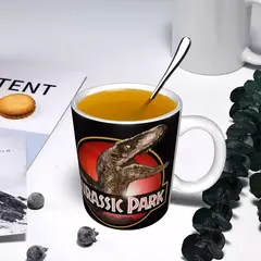 Dinossauro personalizado World Jurassic Park Canecas DIY Horror Movie Ceramic Ch - loja online