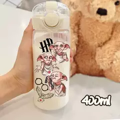 Harry potter palha copo de água 600/400ml crianças beber portátil plástico transparente grande capacidade esporte garrafa de água presentes - loja online