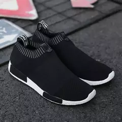 Tênis de malha respirável masculino, tênis de corrida com meias super leves, sapatos de caminhada ao ar livre, tênis masculino, novo, 2024 - loja online