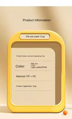 Cão portátil tigela de água portátil material de qualidade alimentar cão gato viagem pet garrafa de água com dispensador de alimentos suprimentos para cães de estimação - comprar online