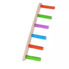 4/6/8 passo escada de escalada de pássaros papagaio brinquedo escada interação de pássaros diversão brinquedos de escalada rack de exercício de madeira - loja online