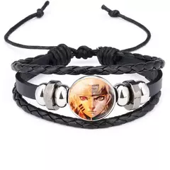 Naruto acessórios naruto pulseira de metal sharingan cosplay anime figura uzumaki kakashi nuvem vermelha prop legal brinquedo do miúdo kawaii presente