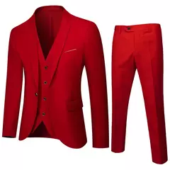 Ternos formais masculinos completos, conjuntos elegantes de blazers, roupas de casamento, calças, jaquetas, fantasias de luxo, negócios de casamento, 2 peças