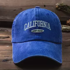 Boné de beisebol retrô vintage de algodão masculino feminino denim letras bordadas chapéu de algodão macio bonés casuais retrô unissex chapéus - comprar online