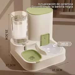 Alimentador automático para gatos, água potável, grande capacidade, separação seca e molhada, recipiente de alimentos, suprimentos para animais de estimação - comprar online