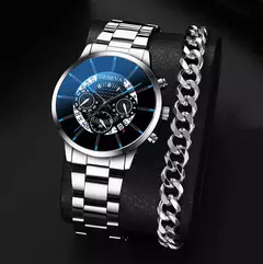 Quartzo em aço inoxidável masculino Relógio de pulso, Relógio de luxo, Calendário, Relógios de negócios, Relógio, Moda, Novo, Quente - comprar online