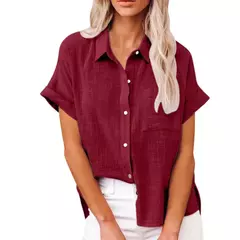 Imagem do Lazer Branco Amarelo Camisas Botão Lapela Cardigan Top Lady Loose Long Sleeve Oversized Camisa Mulheres Blusas Outono Blusas Mujer