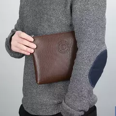 Clutch estilo empresarial para homens, carteira grande, couro PU macio, bolsa de pulso masculina, lazer elegante, bolsas de mão elegantes, bolsa de presente, nova - loja online