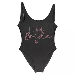 Imagem do Fato de banho feminino com estampa dourada, squad, festa de solteira, moda praia verão, 1 pc, S a 3XL