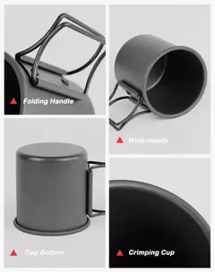 Portátil ultraleve alumínio liga água Cup, Outdoor Camping Cup, 300ml - Wolf Magazine