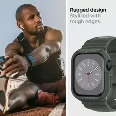 Armadura robusta Pro projetada para Apple Watch Ultra 2 capa de borracha com pulseira série 9/8/SE2/7/6/SE/5/4 45 mm/44 mm 41 mm 40 mm - Wolf Magazine