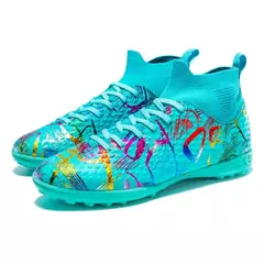 Imagem do Botas de futebol indoor para homens, chuteiras de futebol de futsal, tênis antiderrapante, sapatos infantis, novos e originais